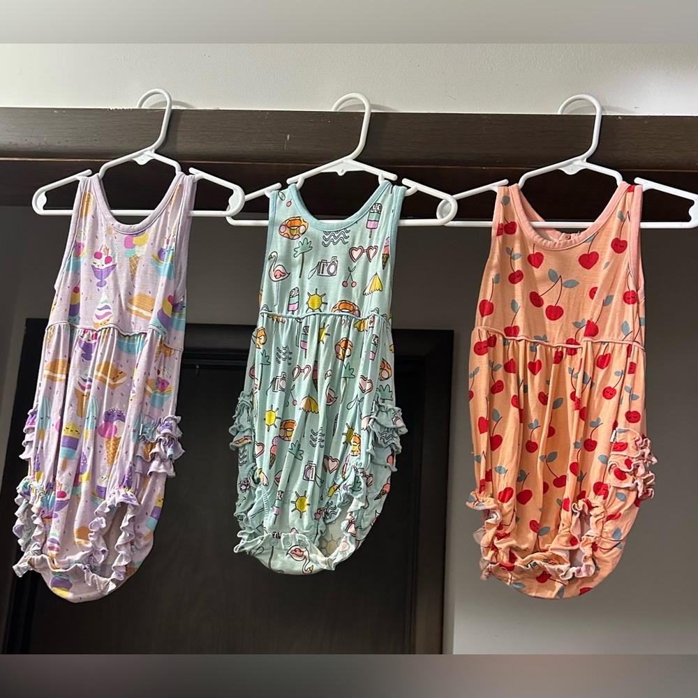 Little Sleepies bubble romper bundle